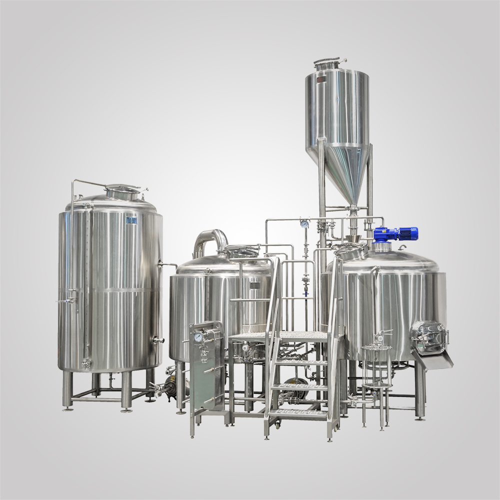 1500liter Stainless Steel Steam Heated Two Vessel Brewery Equipment